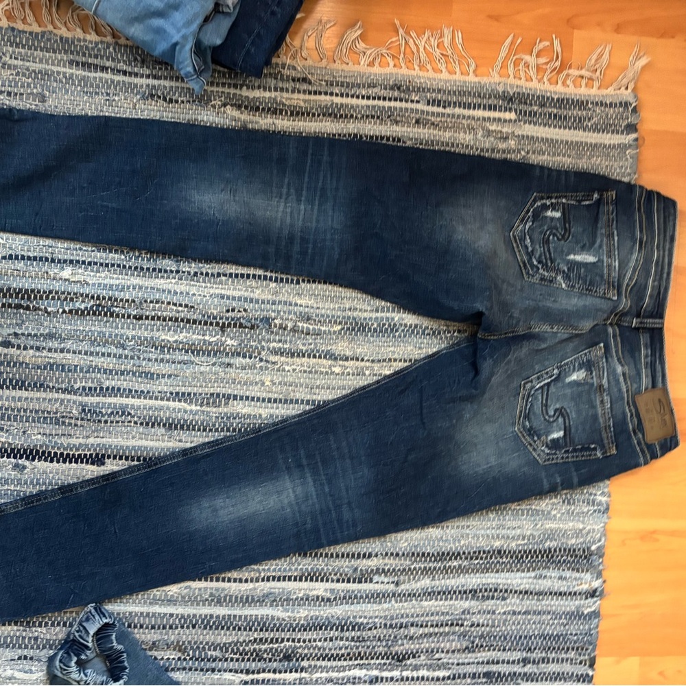Silver Jeans Dark Blue Skinny Jeans